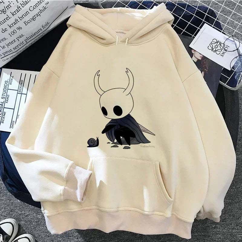 Hollow Knight Men's and Women's Same Hoodie Korean Y2k Aesthetics Autumn/Winter Hoodie Pattern Street Wear